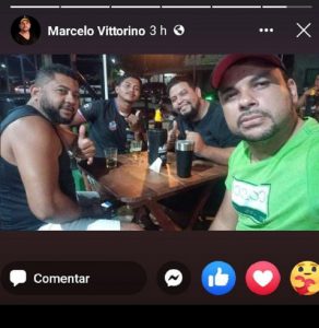 Status do cantor  Marcelo Vitorino Araujo, três horas antes do acidente