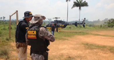 Agentes federais atuam na retirada de invasores em duas terras indígenas no Pará. — Foto: Reprodução / TV Liberal