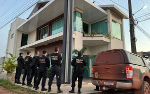 Empresa inOperação da PF contra devastação na floresta amazônica PF/Divulgaçãovestiga na Operação Retomada  em Novo Progresso -PA - (Foto:PF:Divulgação)