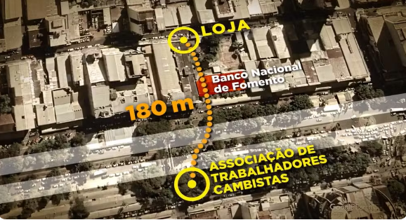 Túnel feito pela quadrilha atravessou avenida e passou por baixo de banco. — Foto: TV Globo/Reprodução