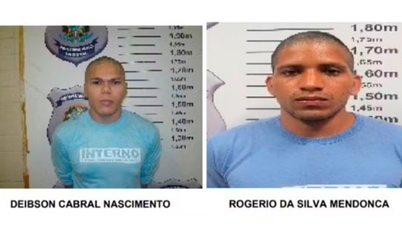 Fugitivos da Penitenciária Federal de Mossoró. — Foto: GloboNews/Reprodução