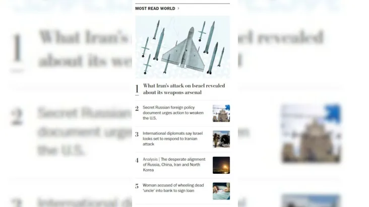 Caso de mulher que levou morto a banco no Rio de Janeiro é uma das notícias mais lidas do jornal Washington Post Crédito: Reprodução/Washington Post