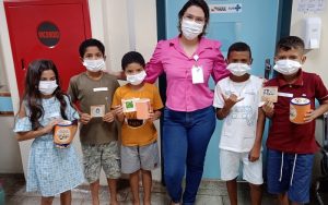 No dia dos Povos Indigenas HRSP realizou atividades ludicas com crianças na unidade. (Foto: Ascom HRSP )