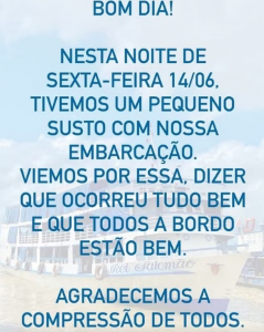 Navio deve chegar neste sábado em Portel, no arquipélago do Marajó. — Foto: Reprodução/Redes Sociais