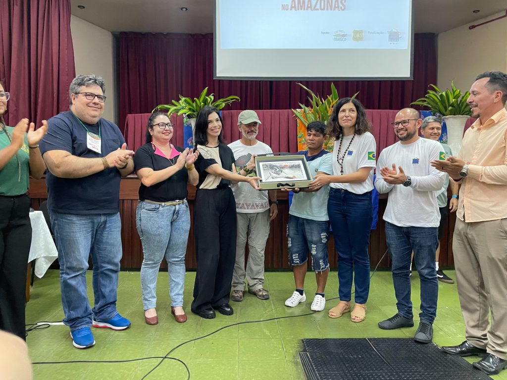 11a Reunião do Coletivo do Pirarucu e Seminário de Vigilância Comunitária e Fiscalização aconteceu entre os dias 10 e 14 de junho de 2024, em Manaus (AM). Foto: Talita Oliveira/OPAN