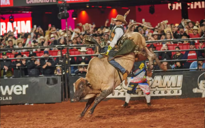 Everton Natan da Silva, de Viradouro (SP), é o campeão do Rodeio Internacional de Barretos 2024 — Foto: Érico Andrade/g1