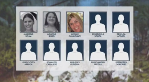 Montagem mostra fotos de ocupantes do avião que caiu em Vinhedo — Foto: Reprodução/TV Globo