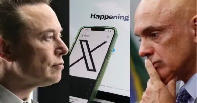 Plataforma X do bilionário Elon Musk (à esquerda) continua suspensa por determinação do ministro do STF Alexandre de Moraes (à direita) — Foto: Reuters, AP Photo Rick/Rycroft, Reuters