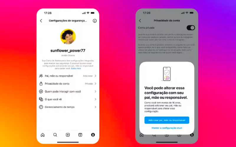 'Conta de Adolescente' começa a ser implementada no Brasil em fevereiro — Foto: Divulgação/Instagram