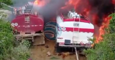 queimando caminhões