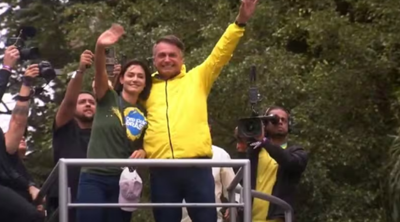 Bolsonaro e Michele (foto:Reprodução)