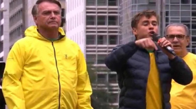 Nikolas Ferreira ataca STF e exalta Bolsonaro em ato pró anistia na Avenida Paulista - (crédito: Reprodução)