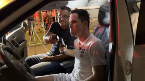 O médico e namorado da vítima Bruno Felisberto do Nascimento Tomiello  de 29 anos participa da simulação do crime  realizada pela Politec Foto- Reprodução (1)