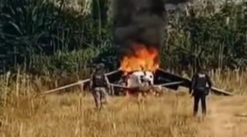 avião com drogas interceptado no AM