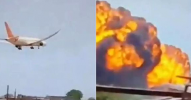 Avião cai na Índia