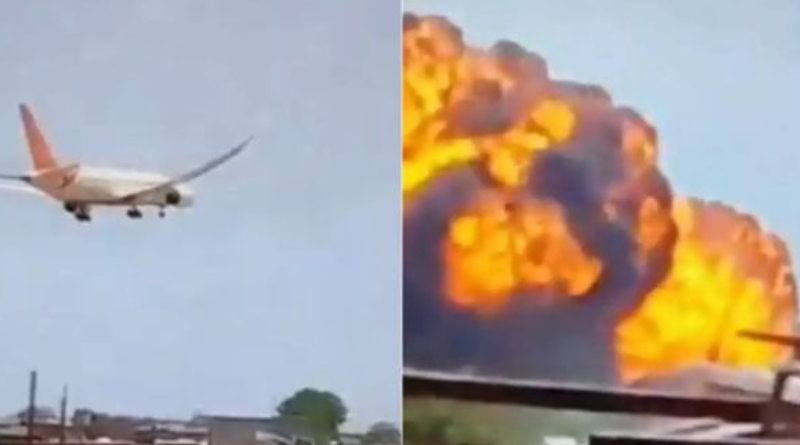 Avião cai na Índia