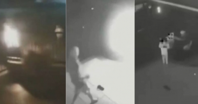 mullher se joga na piscina apos ter corpo incendiado por companheiro