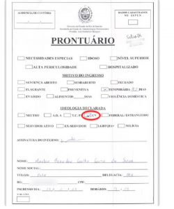 Prontuário de Poze do Rodo — Foto: Reprodução/TV Globo