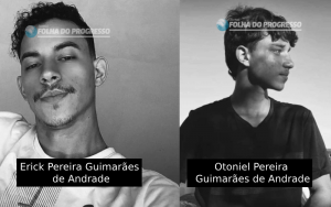 Irmãos: Erick Pereira Guimarães de Andrade, de 20 anos, e Otoniel Pereira Guimarães de Andrade, de 14 anos,