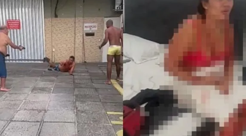 mulher sfaqueada no motel