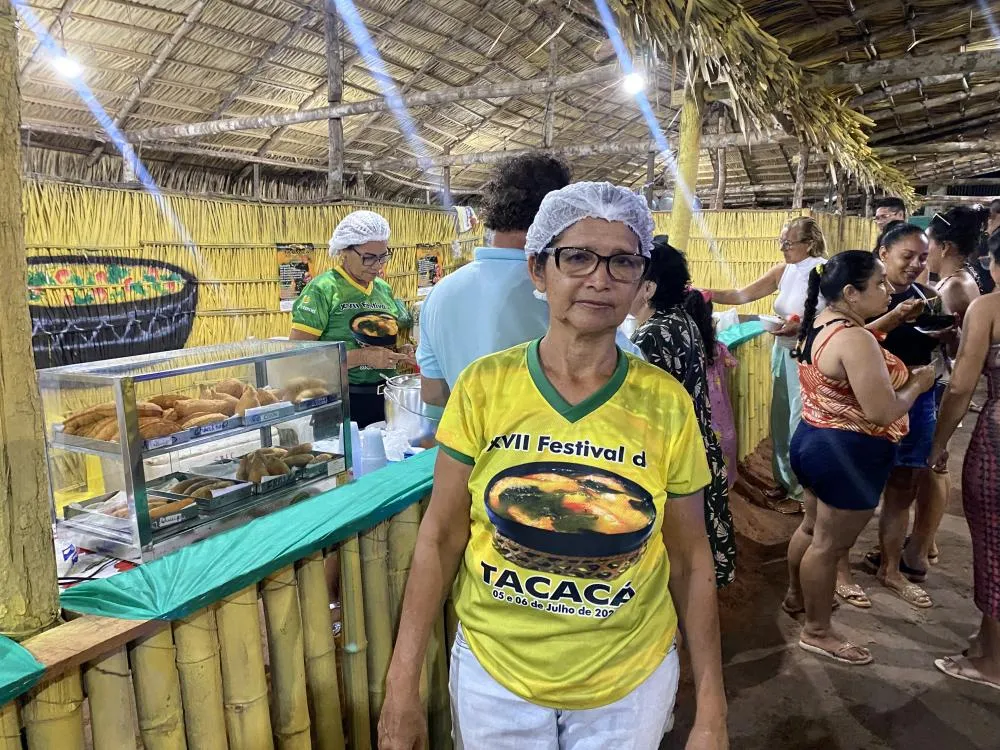 Odete na coordenação do Festival / Foto: Isabelle Maciel - Tapajós de Fato