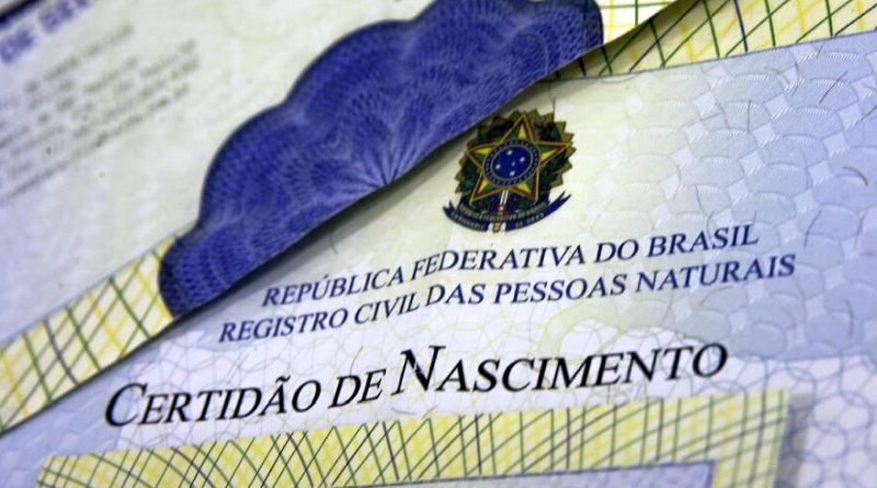 certidão de nascimento