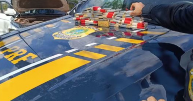 PRF apreende 40kg de ouro maciço ilegal no Pará. — Foto: Reprodução / PRF