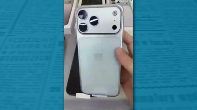 Vaza suposto design do iPhone 17 Pro Max dias