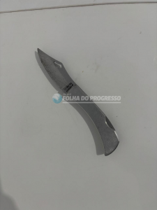 canivete usado para esfaquear pai e filho em Novo Progresso| Foto: PCPA