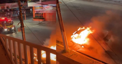 carro incendiado