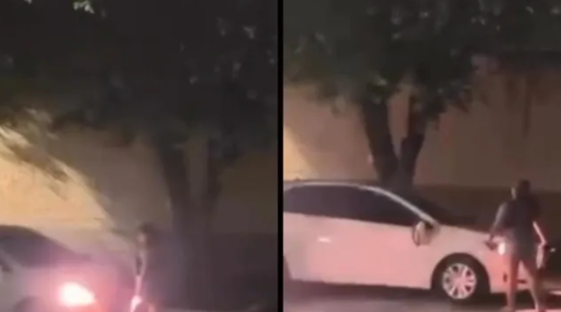 mulher quebra carro do marido