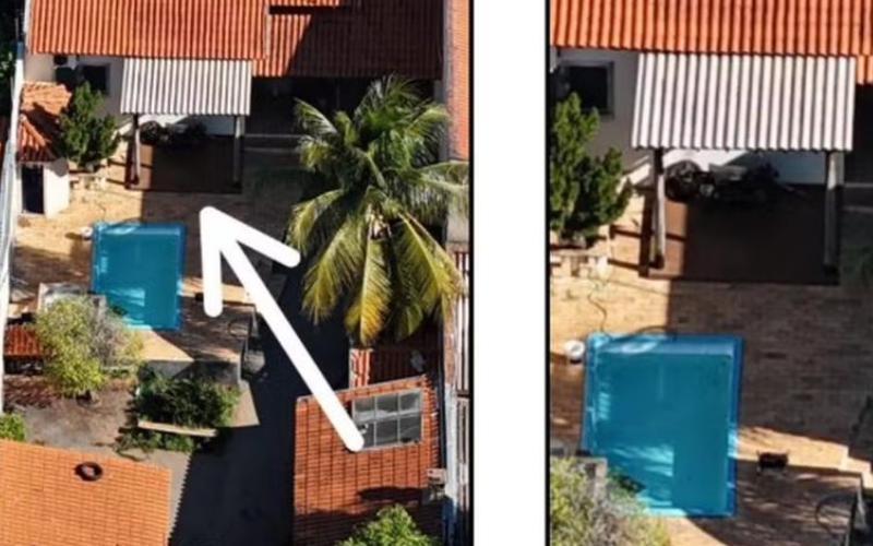 Criminosos alugaram casa próxima à casa de Gakiya — Foto: Reprodução