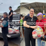 Polícia civil de Novo Progresso realiza entrega de cestas básicas a famílias carentes