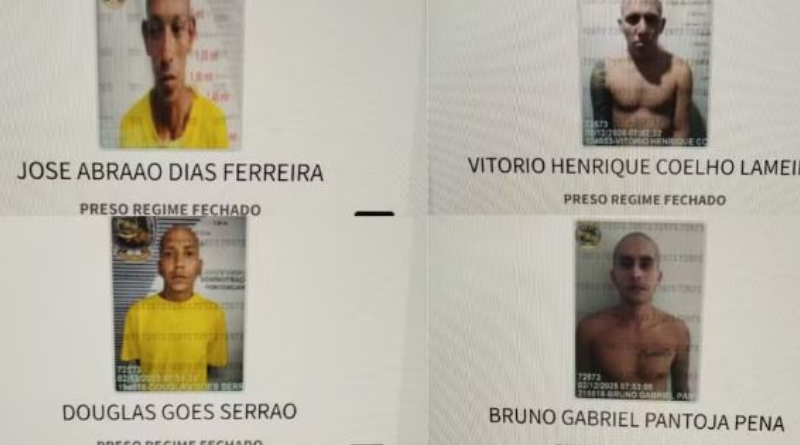 Quatro detentos fogem da unidade penitenciária de Abaetetuba, no PA — Foto_ Divulgação