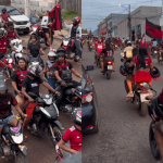 Carreata do Flamengo reúne centena de torcedores em Itaituba após conquista da Libertadores