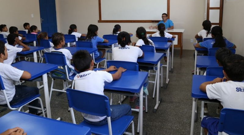 Alunos em sala-Jornal Folha do Progresso