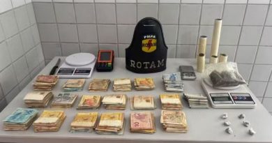 Drogas e dinheiro- Jornal Folha do Progresso