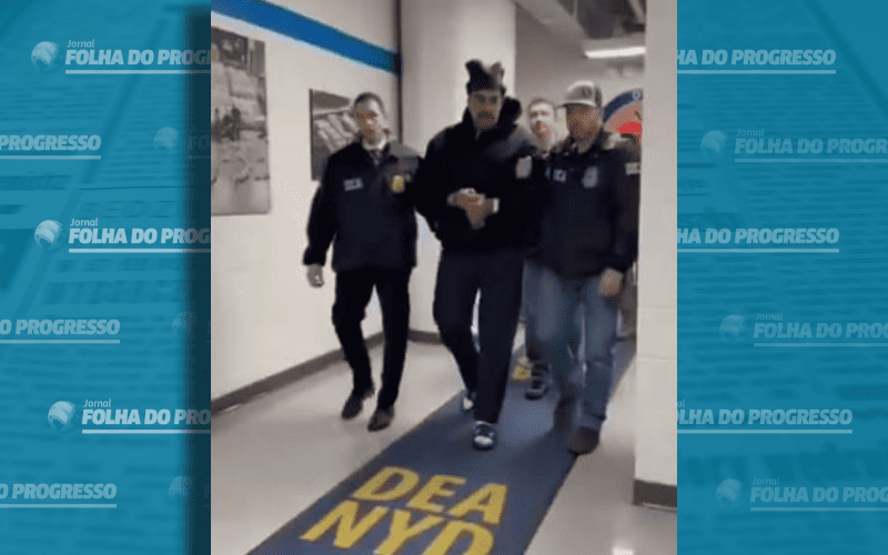 Vídeo mostra maduro detido nos Estados Unidos — Foto: Reprodução