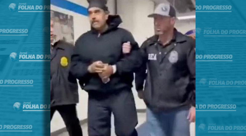 Vídeo mostra maduro detido nos Estados Unidos — Foto: Reprodução