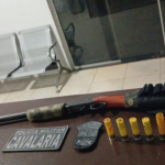 Cavalaria da PM prende homem por posse irregular de arma em Guarantã do Norte