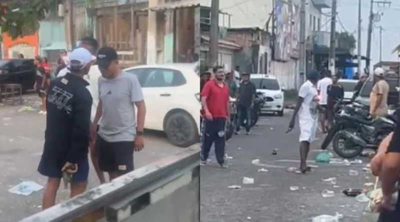 homens armados em festa-Jornal Folha do Progresso