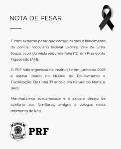 nota pesar PRF-Jornal Folha do Progresso